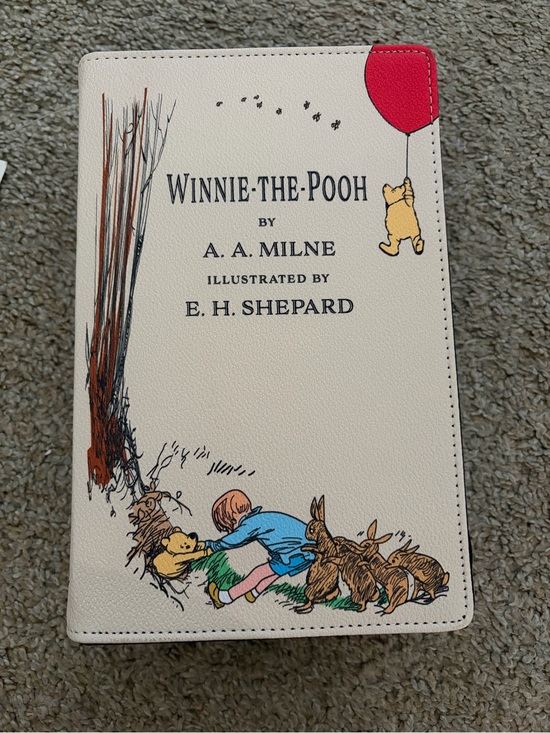 Other - Winnie the Pooh Cream Book Purse with Red Balloon New Without Tags